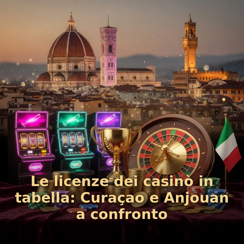 Le licenze dei casinò in tabella: Curaçao e Anjouan a confronto